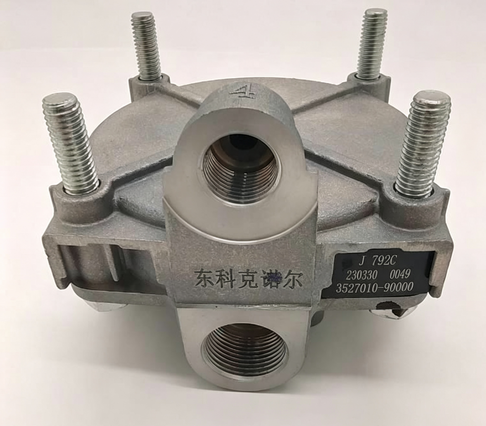 Original Dongke‑Knorr‑Bremse Relay Valve Assembly 3527010‑90000 for Dongfeng Tianlong, Tianjin, Dalianshen Truck